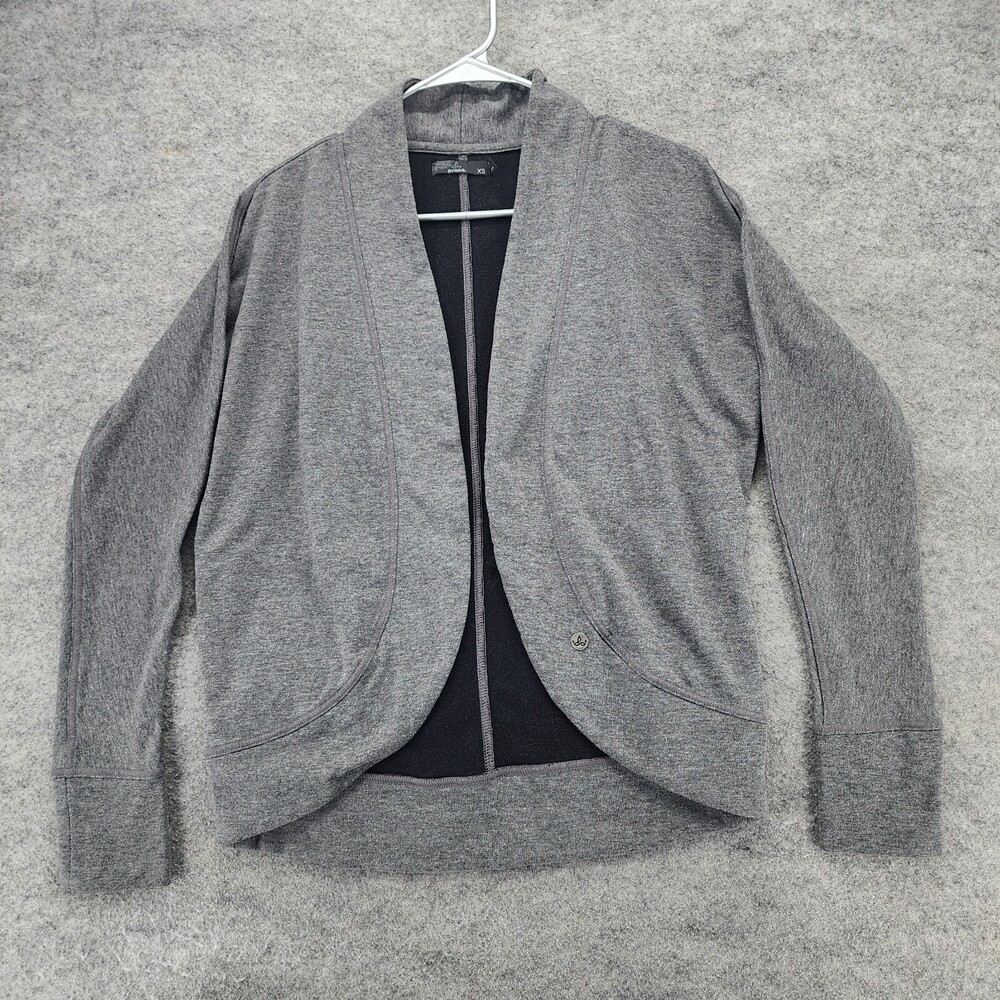prAna Cardigan Womens XS Long Sleeve Open Front Gray